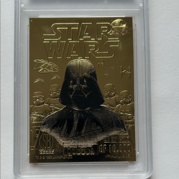Star Wars Gold Darth Vader Collectible Card - Picture 3 of 6